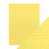 3 Pack - Craft Perfect Weave Textured Classic Card 8.5"X11" 10/Pkg-Buttermilk Yellow - CARD 8-9629