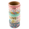 3 Pack - Pink Paislee Joyful Notes Washi Tape-8/Pkg - 34030808