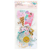 3 Pack - Pebbles Cool Girl Ephemera Die-Cuts 74/Pkg-Icons, Gold Foil - 34027670 - 765468073569