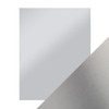 3 Pack - Craft Perfect Satin Mirror Cardstock 8.5"X11" 5/Pkg-Satin -Frosted Silver - MIRRORS-9482E