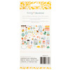 Pebbles Sunny Bloom Ephemera Die-Cuts 70/Pkg-Icons, Vellum Gold Foil - 34030127