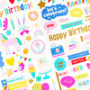 Pebbles All The Cake Cardstock Stickers 6"X12" 78/Pkg-W/Foil Accents PB022066
