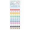 Pebbles All The Cake Enamel Dots 60/Pkg-Matte Finish & Foil PB022067 - 765468060590