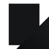 Craft Perfect Weave Textured Classic Card 8.5"X11" 10/Pkg-Jet Black - CARD 8-9611