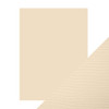 Craft Perfect Weave Textured Classic Card 8.5"X11" 10/Pkg-Cream - CARD 8-9614