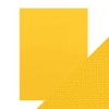 Craft Perfect Weave Textured Classic Card 8.5"X11" 10/Pkg-Marigold Yellow - CARD 8-9628