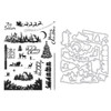 Hero Arts Clear Stamp & Die Combo-North Pole Scenics 5A002CDT-1GFZ1