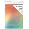 Craft Perfect Ombre Iridescent Mirror Cardstock 8.5"X11"-Blushing Mermaid - 5A0023WV-8942E - 841079189421