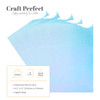 Craft Perfect Gloss Iridescent Mirror Cardstock 8.5"X11"-Bejeweled Blue - 5A0023WX-8750E