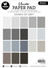 2 Pack - Studio Light Essentials Unicolor Paper Pad 5.82"X8.26" 36/Pk-Nr. 248, Shades Of Grey - 5A002BJS-1GDYW