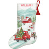 Dimensions Counted Cross Stitch Kit 16" Long-Holiday Farm Stocking (14 Count) - 5A002G93-1GHQD