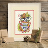 Dimensions Counted Cross Stitch Kit 8"X10"-Christmas Tea (14 Count) - 5A002G8X-1GHQF Dimensions Counted Cross Stitch Kit 8"X10"-Christmas Tea (14 Count) - 5A002G8X-1GHQF