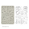 Stamperia Silicone Mold A5-Golden Harmony Keys Handles And Locks 5A002CHT-1GG0X