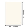 Craft Perfect Smooth Cardstock 8.5"X11" 5/Pkg-Ivory - 9933E