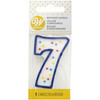 Wilton Number Birthday Candle 3"-7, Purple 5A002HBH-1GJWF - 070896282637
