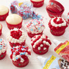 3 Pack - Icing 8oz Pouch W/Tips-Red - W7044-299