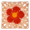 3 Pack - Red Heart All In One Granny Square Yarn-ROSY DISPOSITION - 5A002GBS-1GHW1