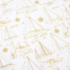 5 Pack - Heidi Swapp Set Sail Specialty Paper 12"X12"-Acetate W/Gold Foil - HS021041