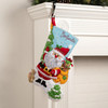 Bucilla Felt Stocking Applique Kit 18" Long-Retro Holiday Santa - 5A002HRJ-1GKB0