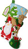 Bucilla Felt Stocking Applique Kit 18" Long-Gnomes Snowy Surprise - 5A002HRL-1GKB7 - 046109897134