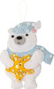 Bucilla Felt Ornaments Applique Kit Set Of 6-Polar Pals Ornaments - 5A002HRW-1GKB8