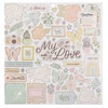 Gingham Garden Chipboard Stickers 12"X12" 60/Pkg-Icons & Phrase - CP014012 - 718813173490 Gingham Garden Chipboard Stickers 12"X12" 60/Pkg-Icons & Phrase - CP014012 - 718813173490