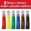 Little Creatives Jumbo Ultra Washable Markers 6/Pkg-6/Pkg - 5A002JG6-1GKZF Little Creatives Jumbo Ultra Washable Markers 6/Pkg-6/Pkg - 5A002JG6-1GKZF