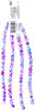 CousinDIY Glass Strand 30in/76cm-Purple & Pink Tie Dye - 5A002GN1-1GJ5B