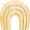 Cousin DIY Natural Wood 6.5"X6.5"-Rainbow 5A002GNG-1GJ64 - 191648134230
