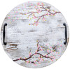 Cousin DIY Round Wood Tray With Metal Handles 18"-White Wash - 5A002GM0-1GJ4P