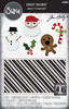 Sizzix Sidekick Texture Fades Embossing Folder By Tim Holtz -Christmas - 5A002982-1GCLM - 630454291411