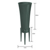 3 Pack - FloraCraft Tribute Plastic Cemetery Vase -4.1"X8.6" With Removable Spike - 5A002JTQ-1GLC6 3 Pack - FloraCraft Tribute Plastic Cemetery Vase -4.1"X8.6" With Removable Spike - 5A002JTQ-1GLC6