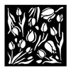 Stamperia Stencil 4.72"X 4.72"-Art Of Travelling Tulips - 5A002JN4-1GL5K Stamperia Stencil 4.72"X 4.72"-Art Of Travelling Tulips - 5A002JN4-1GL5K