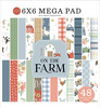 Carta Bella Double-Sided Cardmakers Mega Paper Pad 6"X6"-On The Farm 5A002KX9-1GMF8 - 810179817657