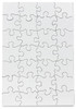 Hygloss Compoz-A-Puzzle Blank Jigsaw Puzzle 5.5"X8" 24/Pkg-28 Pieces 5A002K3K-1GLLZ - 081187962237