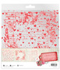 Jenine's Mindful Art Sending You Love Acetate Sheets -Nr. 12 White & Soft Red - 5A002M05-1GNMZ