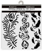 3 Pack - Stamperia Stencil 4.72"X4.72"-Masqerade Feathers - 5A002LHQ-1GN4J - 5993110040187