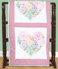 Jack Dempsey Stamped White Quilt Blocks 18"X18" 6/Pkg-Floral Heart - 5A002MHY-1GNYQ