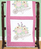 Jack Dempsey Stamped White Quilt Blocks 18"X18" 6/Pkg-Wheelbarrow Of Flowers - 5A002MGZ-1GNYT