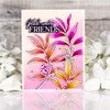 Pinkfresh Studio 4.25"X5.5" Stencils-Grateful Greenery - 5A002MLY-1GP23