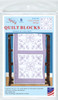 Jack Dempsey Stamped White Quilt Blocks 18"X18" 6/Pkg-Cross-Stitch Design - 5A002MHB-1GNYG - 013155470468