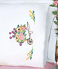 Jack Dempsey Stamped Pillowcases W/White Lace Edge 2/Pkg-Wheelbarrow Of Flowers - 5A002MH0-1GNY4 Jack Dempsey Stamped Pillowcases W/White Lace Edge 2/Pkg-Wheelbarrow Of Flowers - 5A002MH0-1GNY4
