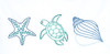 Jack Dempsey Stamped Pillowcases W/White Perle Edge 2/Pkg-Beach - 5A002MHC-1GNY6 Jack Dempsey Stamped Pillowcases W/White Perle Edge 2/Pkg-Beach - 5A002MHC-1GNY6