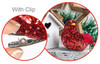 Craft D?cor Essentials Cardinals W/Gator Clip 3" 2/Pkg -Glitter Red - 5A002LTY-1GNJD