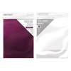 3 Pack - Craft Perfect Mirror Cardstock 8.5"X11" 5/Pkg-High Gloss Midnight Plum - MIRRORG-9460E