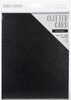 2 Pack - Craft Perfect Glitter Cardstock 8.5"X11"-Black Sapphire - GLTTRCRD-9963E - 818569029635
