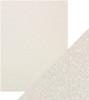2 Pack - Craft Perfect Iridescent Glitter Cardstock 8.5"x11"-Sugar Crystal - 5A0022NN-9968E
