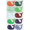 6 Pack - Sticko Stickers-Patterned Whales - E5200255