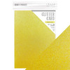2 Pack - Craft Perfect Iridescent Glitter Cardstock 8.5"x11"-Sherbert Lemon - 5A0022NN-9976E