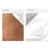 3 Pack - Craft Perfect Mirror Cardstock 8.5"X11" 5/Pkg-High Gloss Rose Platinum - MIRRORG-9456E